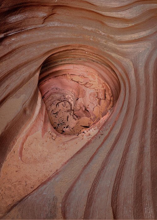 Lake Powell Greeting Card featuring the photograph Slot Canyon Pocket by Laura Hedien