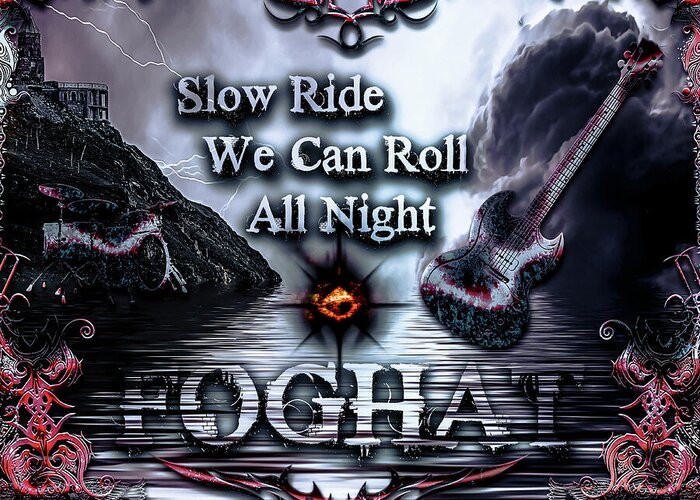 Slow Ride Greeting Card featuring the digital art Slow Ride by Michael Damiani