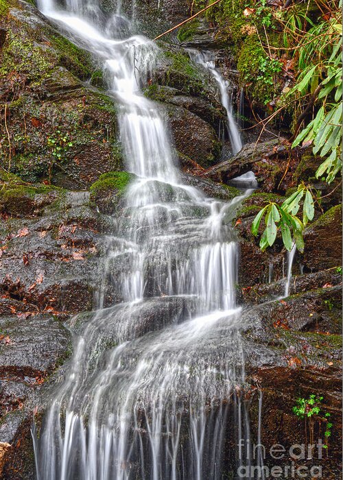 Waterfalls Greeting Card featuring the photograph Small Waterfalls 4 by Phil Perkins