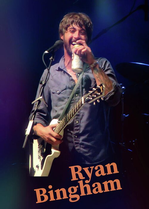 Rock And Roll Greeting Card featuring the photograph Smile with Ryan Bingham by Micah Offman