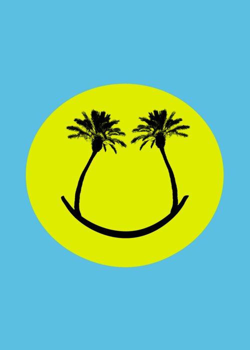 Smiley Greeting Card featuring the photograph Smiley Palms by Bill Cannon