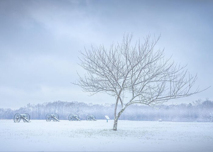 Snow Greeting Card featuring the photograph Snow At Shiloh National Military Park by Jordan Hill