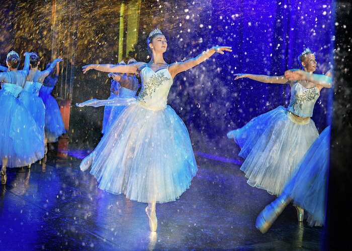 Ballerina Greeting Card featuring the photograph Snow Dance No. 2 by Craig J Satterlee