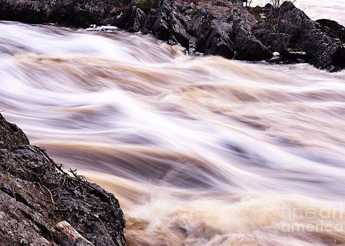 Photography Greeting Card featuring the photograph Soft Water and Hard Rocks by Larry Ricker