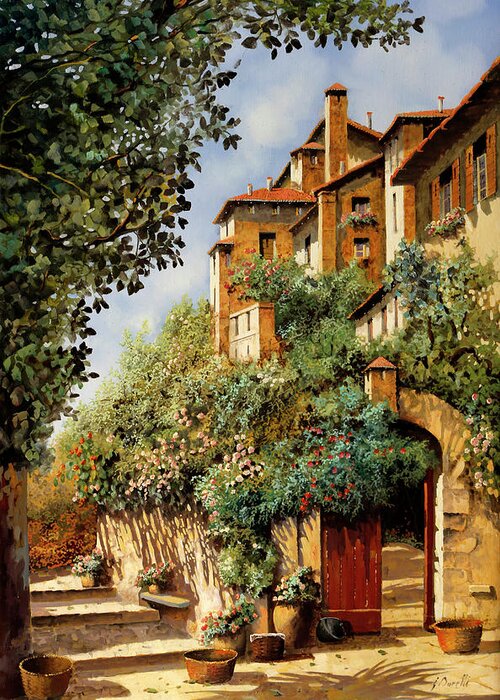 Sunnyday Greeting Card featuring the painting Piccole Ombre by Guido Borelli