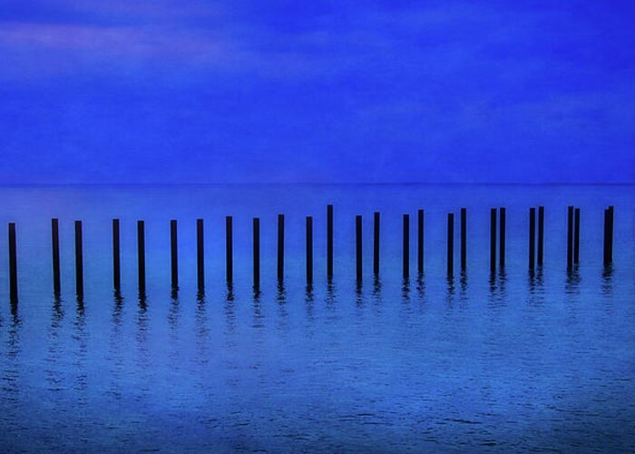 Blue Greeting Card featuring the photograph Solitude by Jim Carlen