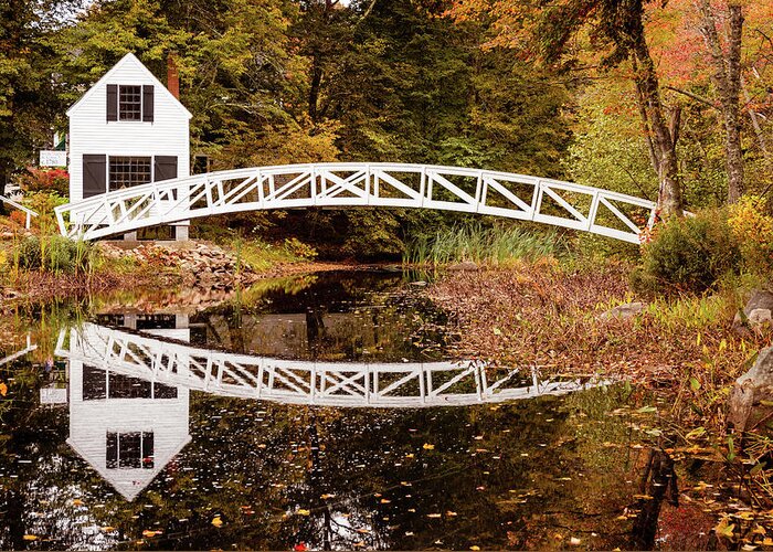 Bridge Greeting Card featuring the photograph Bridge Reflection by Craig A Walker