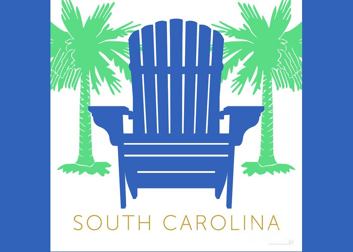 South Carolina Greeting Card featuring the digital art South Carolina by Sam Brennan