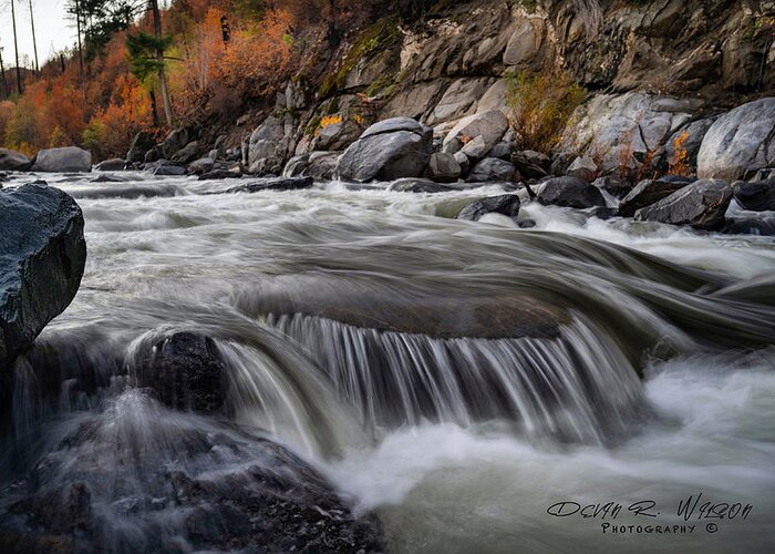 Landscape Greeting Card featuring the photograph South Fork American River by Devin Wilson