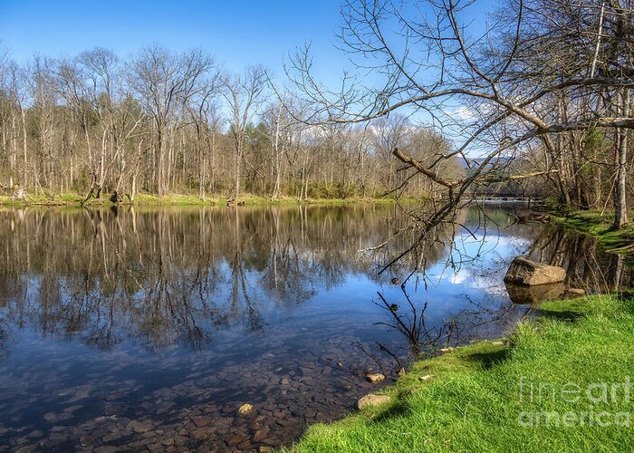 River Greeting Card featuring the photograph South Holston River in Spring II by Shelia Hunt