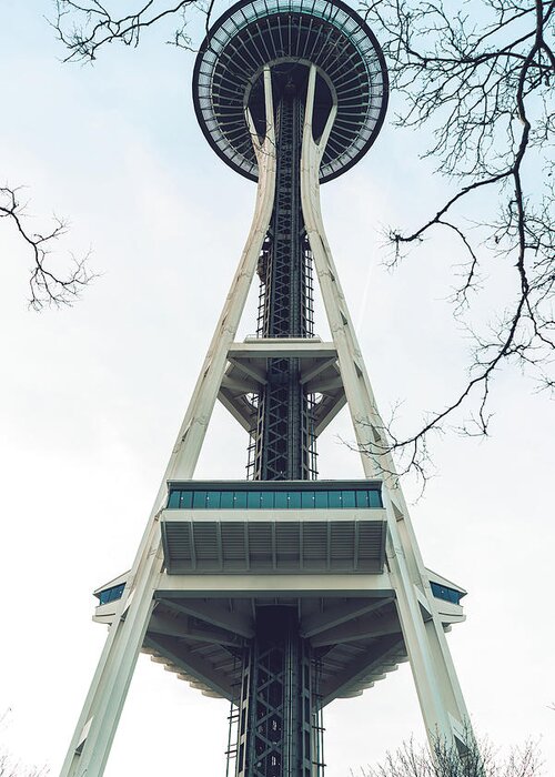 North America Greeting Card featuring the photograph Space Needle by Nisah Cheatham