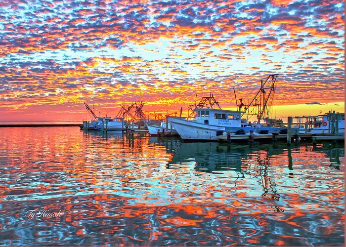 Sunrise Greeting Card featuring the photograph Speckled Sunrise by Ty Husak