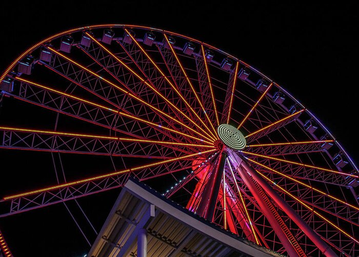 Ferris Wheel Greeting Card featuring the photograph Spin The Wheel by Richie Parks