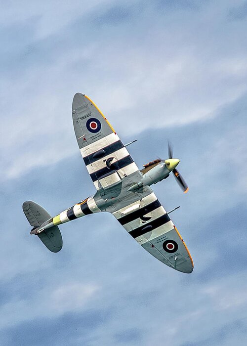 Aircraft Greeting Card featuring the photograph Spitfire by Martyn Boyd