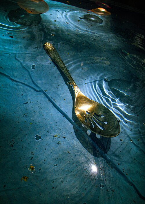 Texas Greeting Card featuring the photograph Spoon in Pool by W Craig Photography