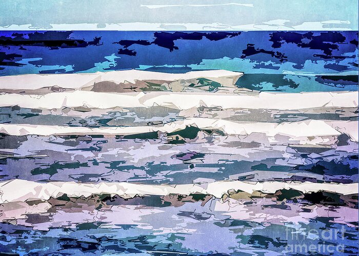 Seasonal Greeting Card featuring the digital art Spring Thaw by Phil Perkins