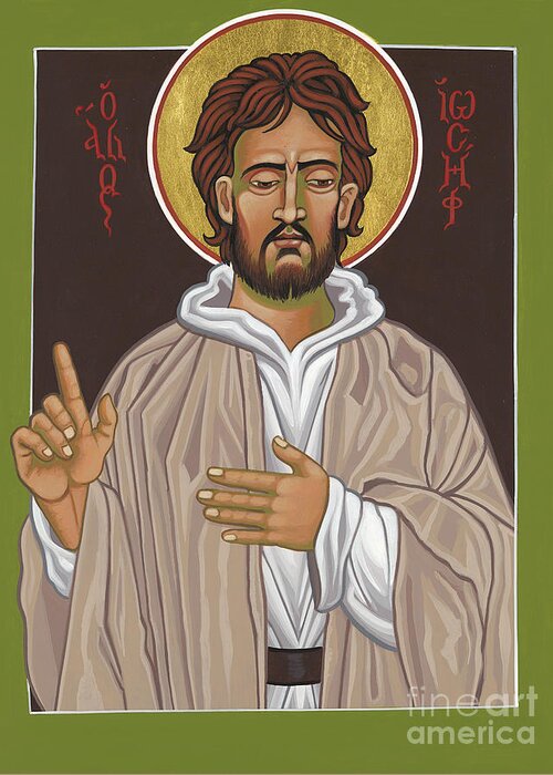 St Joseph Greeting Card featuring the painting St Joseph Terror of Demons 326 by William Hart McNichols