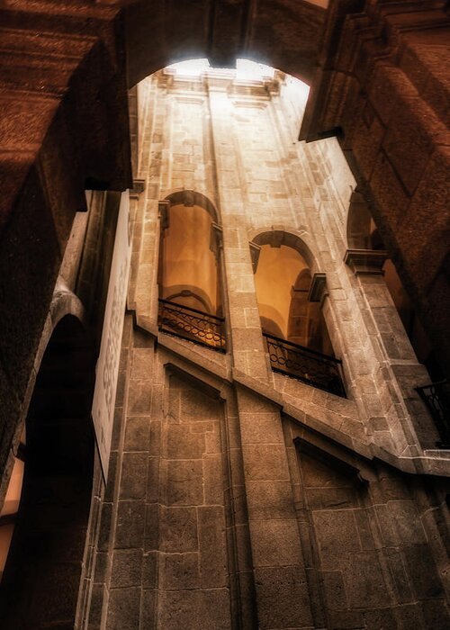 Staircase Greeting Card featuring the photograph Staircase of the bell tower by Micah Offman
