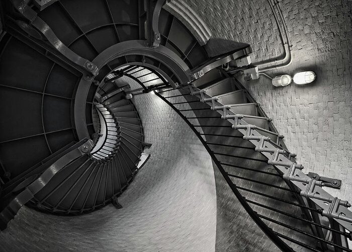 Pattern Greeting Card featuring the photograph Stairway by George Taylor