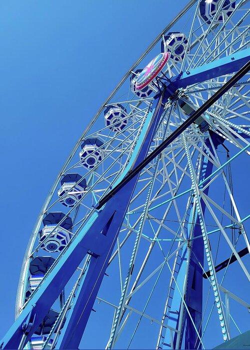 Ferris Wheel Greeting Card featuring the photograph State Fair Ferris Wheel by Roberta Byram