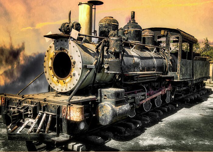 Steam Greeting Card featuring the photograph Steam locomotive of the 99 N2 by Micah Offman