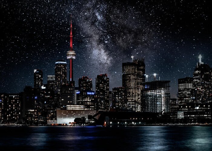 Polson Pier Greeting Card featuring the photograph Stellar Toronto by Dee Potter