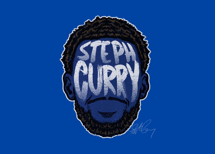 Steph Curry Player Silhouette Greeting Card featuring the digital art Steph Curry Player Silhouette by Kelvin Kent