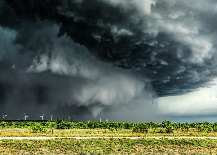 Tornado Greeting Card featuring the photograph Sterling City, TX Tornado by James Menzies