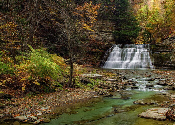 Waterfalls Greeting Card featuring the photograph Stonybrook by Timothy McIntyre