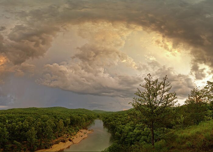 Storm Greeting Card featuring the photograph Storm at Owls Bend by Robert Charity