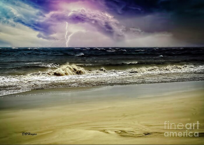 Beaches Greeting Card featuring the photograph Storm Incoming by DB Hayes