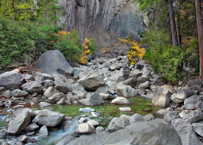 Yosemite Greeting Card featuring the photograph Stream in Yosemite National Park by Matthew Bamberg