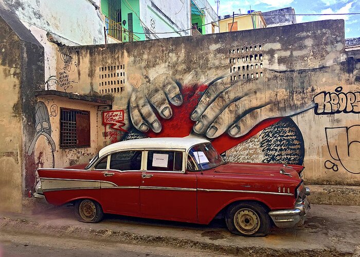 Cuba Greeting Card featuring the photograph Out of Order by Kerry Obrist
