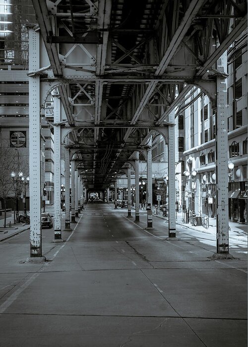 Bridge Greeting Card featuring the photograph Streets of Chicago by Miguel Winterpacht
