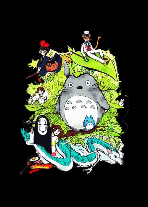 Studio Ghibli Characters Collage Art Poster - Exclusive Design - High  Quality