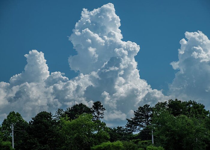 Clouds Greeting Card featuring the photograph Summer Clouds by Cathy Kovarik