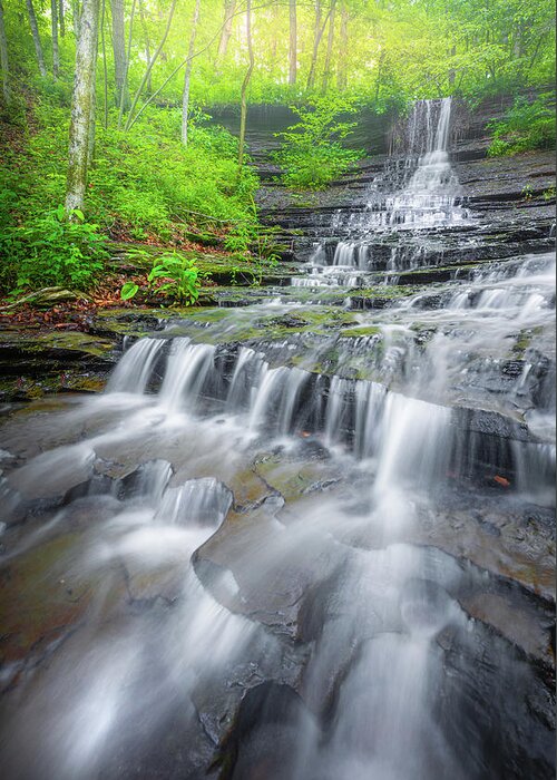 Fall Hollow Greeting Card featuring the photograph Fall Hollow Tennessee Waterfall by Jordan Hill