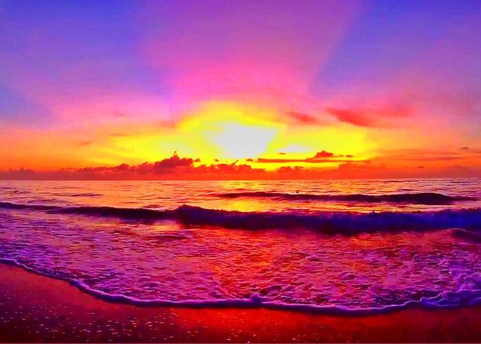 Sunrise Greeting Card featuring the photograph Sunrise Beach 44 by Rip Read