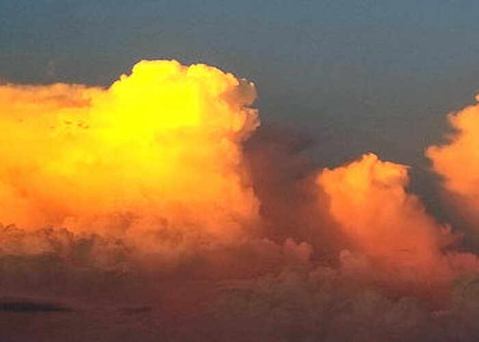 Cloud Greeting Card featuring the photograph Sunset Cloud by Tina Mitchell