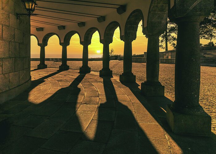 Viana Do Castelo Greeting Card featuring the photograph Sunset on Santa Luzia by Micah Offman