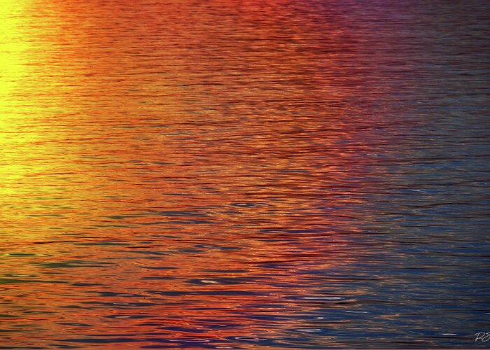Water Greeting Card featuring the photograph Sunset Reflections by Rod Seel