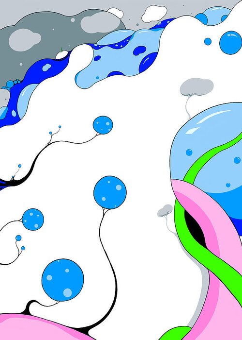 Bubbles Greeting Card featuring the digital art Super Fizz by Craig Tilley