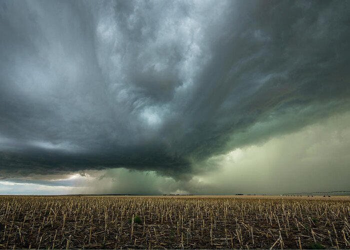 Mesocyclone Greeting Card featuring the photograph Supercell Storm by Wesley Aston
