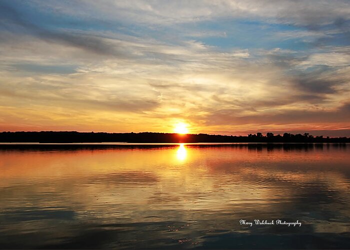 Sunset Greeting Card featuring the photograph Sweet Dreams Sunset by Mary Walchuck