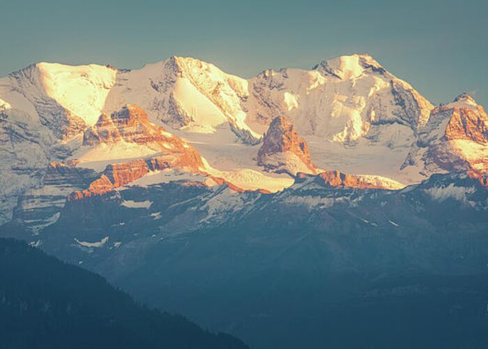 Canton Bern Greeting Card featuring the photograph Swiss Alps by Henk Meijer Photography