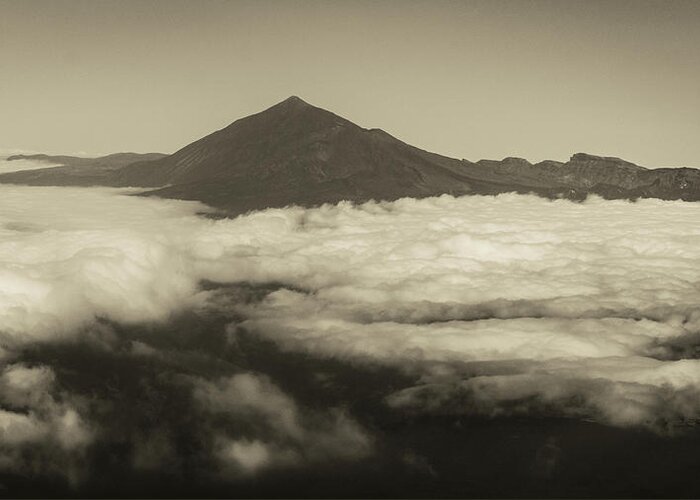 Tenerife Greeting Card featuring the photograph Tenerife from the air by Gavin Lewis