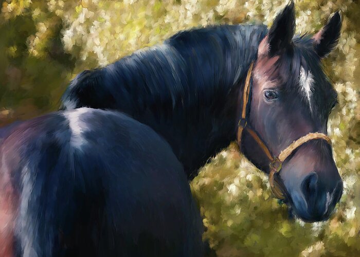 Tennessee Walker Painting Greeting Card featuring the painting Tennessee Walker Horse Portrait by Portraits By NC