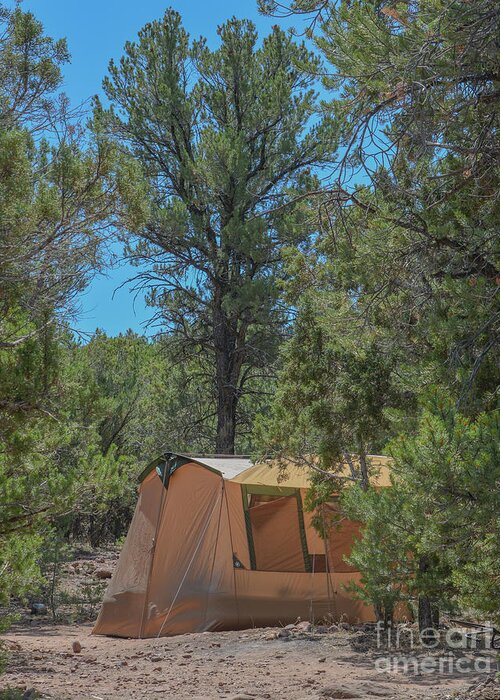 America Greeting Card featuring the photograph #1 Tenting at the beautiful Flaming Gorge, National Recreation Area of Utah #1 by Norm Lane