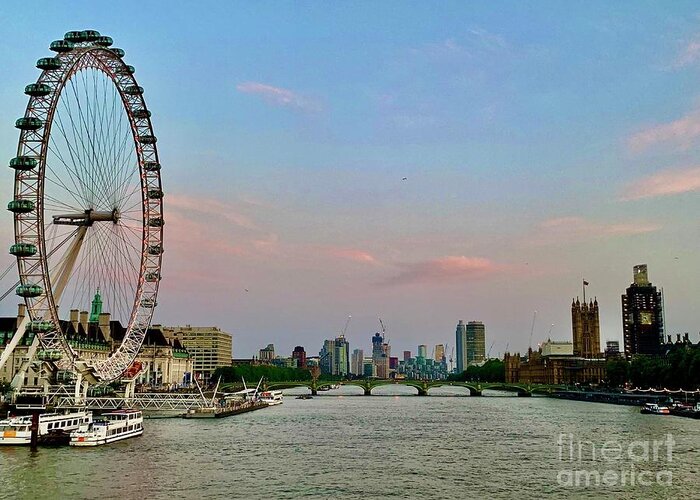  Greeting Card featuring the photograph Thames by Dennis Richardson