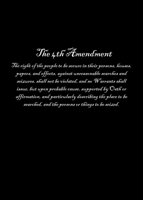 Funny Greeting Card featuring the digital art The 4th Amendment by Flippin Sweet Gear